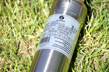 Pompa submersibila Gmax 65QJD, diametru pompa 68 mm, debit 2.7 m3/h, putere 750 w, coloana de apa 104 m [2]