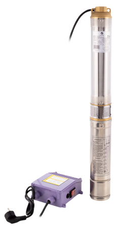 GRADINA - Pompă submersibilă Gmax 90QJD319-1.1, debit 5.6 m³/h, putere 1.1 kw, Hmax 93 m, diametru Ø90 mm, cablu 20 m