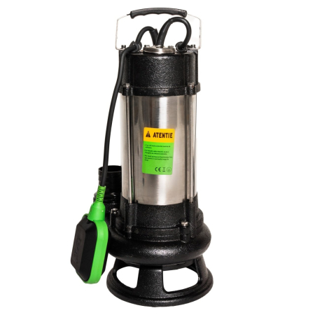 Pompa submersibilă Micul Fermier 1.1 kW, 12000 l/h, înălțime pompare 13.5 m, cu tocător, oțel inoxidabil [1]
