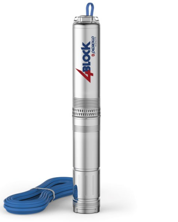Pompe submersibile - Pompa submersibilă multietajată din inox Pedrollo SUM 4 BLOCKm 8/8, 1100W, debit 12 m³/h, înălțime pompare 56 m, cablu 20 m, Ø 100 mm
