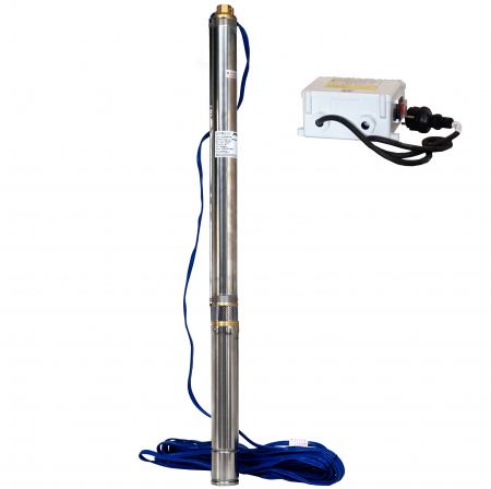 Pompe submersibile - Pompa submersibila ProGARDEN 3STM3-27, 750W, apa curata, Debit 2.7 m³/h 45L/min, refulare 115m, 27 etaje