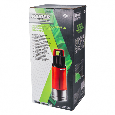 Pompă submersibilă, putere 1200W, iesire 1 tol, debit 100L/min, refulare 40m, INOX, RD-WP66 [1]