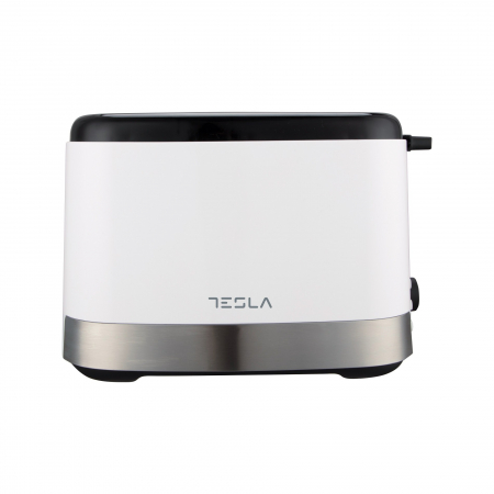 BUCATARIE - Prajitor de paine Tesla TS300BWX, 800W, 2 felii, grad de rumenire reglabil 7 niveluri, tavita pentru firmituri detasabila, Functie Dezghetare, Functie Reincalzire, Alb