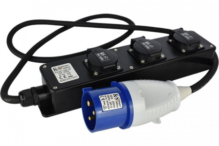 BRICOLAJ - Prelungitor 230V Stecher Euro - 3x Priza Casnica - max 5000W - KS-EX1.5M-3S