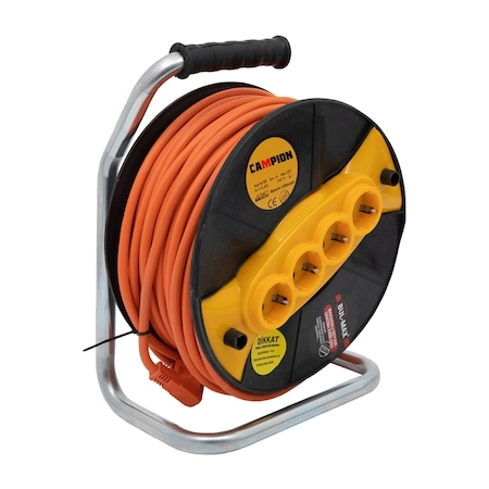 Accesorii aparate de sudura - Prelungitor 30m 3x2.5, 4 Prize, BullMax, Rola cu Tambur