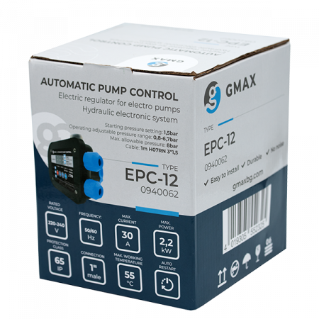 Presostat electronic automat de control al presiunii EPC-12, 2.2 kw, cu afisaj digital si reglarea limitelor Gmax [1]