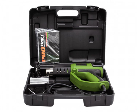 Pistol aer cald Procraft 2500 Industrial cu Accesorii 2500W, 70-650 grade C, 2 Trepte [7]
