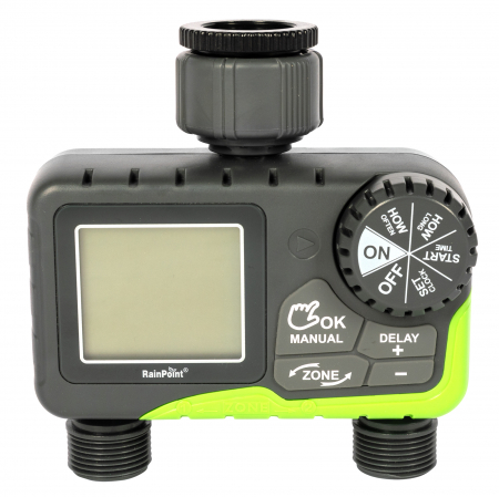 Furtune cauciucate - Programator de irigatii digital, presiune 0.5bari - 8bari, debit 35L/Min, 2 zone, Micul Fermier