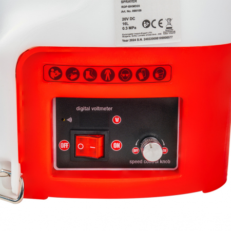 Pulverizator electric cu acumulator R20 Vermorel 16L, 3 bar, 2Ah, RDP-BKMD20 [5]