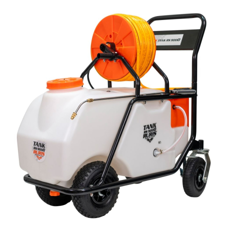 Cantare de cantarit - Pulverizator electric RURIS RS TANK 9000, rezervor 90 L, baterie 12V 12Ah, presiune 7 bari, debit 5 L/min, furtun 50 m, lance telescopică metalică, autonomie 4 ore