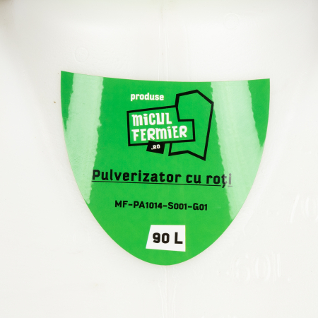 Pulverizator pe acumulator 90L, presiune 7 bar, lance 77 cm, debit 5L/min, furtun 50 m, Micul Fermier [12]
