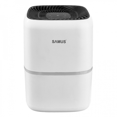 Purificatoare aer - Purificator aer Samus Purify 18, suprafata de acoperire 18 mp, control touch, 4 trepte, ionizare, filtru HEPA, Alb