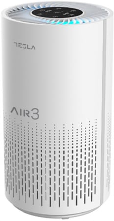 Purificatoare aer - Purificator Tesla Air3, CADR 200 m3/h, Senzor calitate aer, WiFi, Timer, Filtru HEPA, Alb