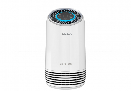 Purificator Tesla Air3 LITE, CADR 100 m3/h, Indicator filtru, Sleep Mode, Timer, Filtru HEPA+Carbon Activ, Alb [1]
