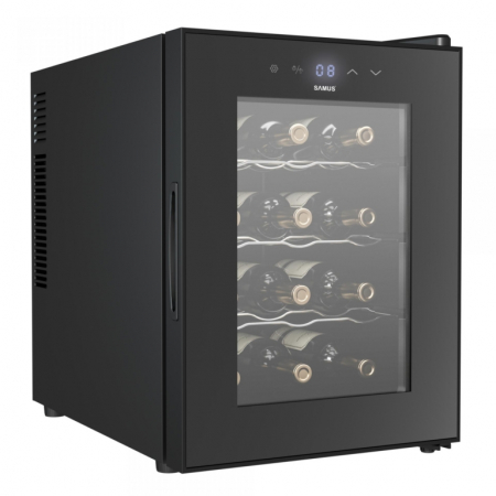 Blog - Racitor vinuri Samus SRV36CR12, 33 litri, clasa F, racire termoelectrica, iluminare interioara LED, control tactil cu afisaj electronic, 48 x 34.5 x 51 cm