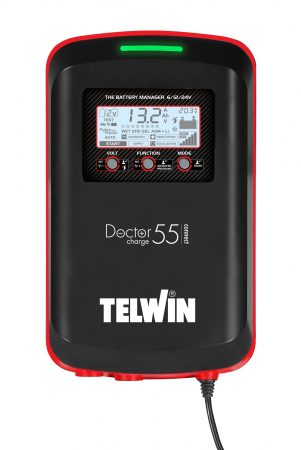 Redresoare auto - roboti de pornire - Redresor auto TELWIN DOCTOR CHARGE 55 CONNECT bateriilor WET, GEL, AGM, MF, PbCa, EFB, Li 6V/12V/24V