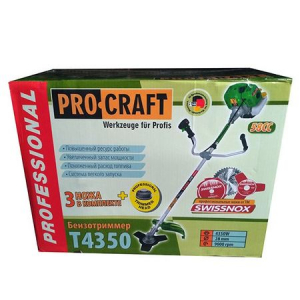 PACHET Motocoasa PROCRAFT 4350, putere 6 CP, 58 CC, 5 accesorii, 4 moduri de taiere + Dispozitiv cap de drujba, de taiat crengile la inaltime [5]