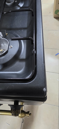 Resigilat - Aragaz Rustic Samus SR550EL3B1 – 3 Arzătoare pe Gaz + 1 Electric, + Diuze GPL, Cuptor Electric 48L, Clasa Energetică A, Negru [2]