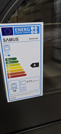 Resigilat - Aragaz Rustic Samus SR550EL3B1 – 3 Arzătoare pe Gaz + 1 Electric, + Diuze GPL, Cuptor Electric 48L, Clasa Energetică A, Negru [4]