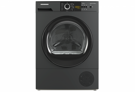 Uscatoare de rufe - Resigilat - Uscator de rufe Heinner HHPD-V8T1CHSA++, Pompa de caldura, 8 kg, Clasa A+/E, Display Led, Functie Anti-sifonare, Argintiu