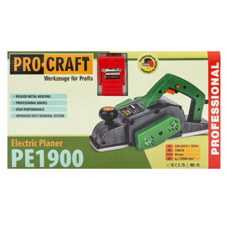 Rindea electrica Procraft PE1900, 1.9kW, 1500 rotatii 90 mm adancime 3 mm cutite [12]