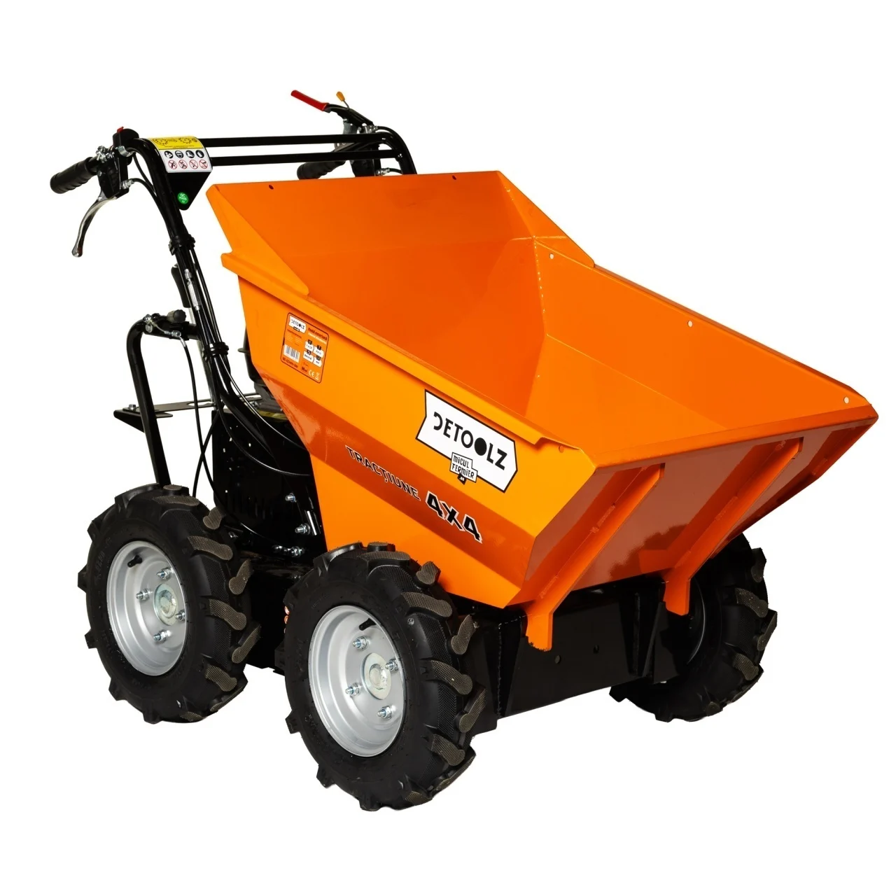 Roaba motorizata Detoolz, capacitate cuva 300 Kg, putere 7.5 CP, 212 cc, benzina 4T, 4 viteze [1]