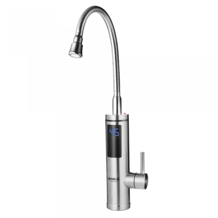 Produse HORECA - Robinet Electric Samus Flex Style, Temperatura apa 30-60°C, Presiune apa 0,04 - 0,6 MPa, Afisaj temperatura apa, Inox
