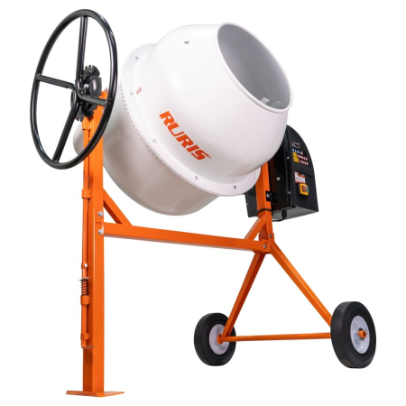Betonieră Electrică RURIS BETALUX 2000X  950 W, Cuva 200 L – Puternică, rezistentă IP44, cu pedală de picior și roți 10”, ideală pentru lucrări rapide și eficiente pe șantier [6]