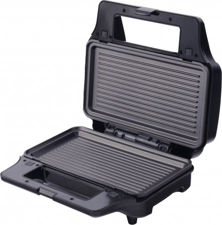Sandwich maker 3 in 1 Tesla MG201BX, 900W, Placi detasabile antiaderente, sandwich, grill, waffle, indicator Led, negru/inox [3]