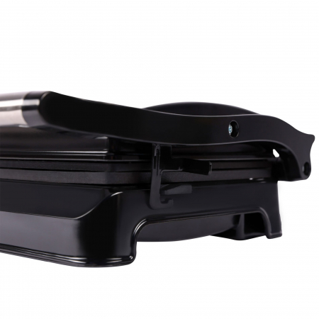 Sandwich maker, grill electric Tesla GR100BX, 700 W, placi neaderente tip grill 23x14.5 cm, maner termorezistent cromat, negru/inox [2]