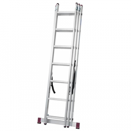 Scara din aluminiu, 3 tronsoane 3x7 lungime max 324cm /486cm fabricata in UE, KME307 [1]