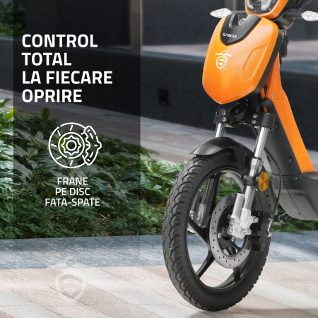 Scuter electric cu pedale Samus Chicago-18T800-48V26-Orange [11]