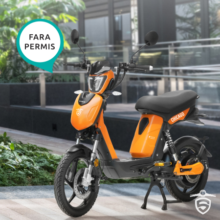 Scuter electric cu pedale Samus Chicago-18T800-48V26-Orange [8]