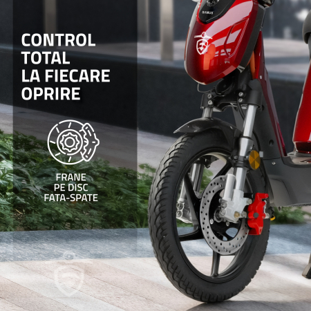Scuter electric cu pedale Samus Chicago-18T800-48V26-Red [28]
