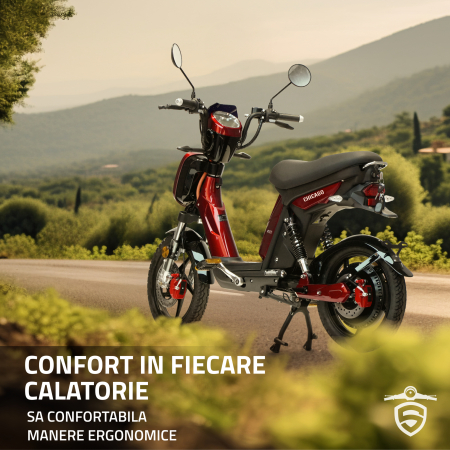 Scuter electric cu pedale Samus Chicago-18T800-48V26-Red [26]