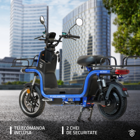 Scuter electric Samus Detroit-12T1200-60V26-Blue [20]