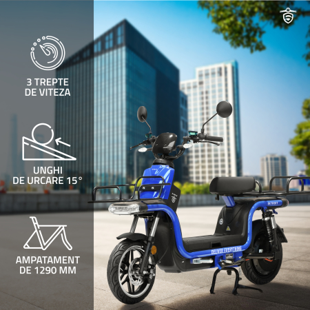 Scuter electric Samus Detroit-12T1200-60V26-Blue [17]