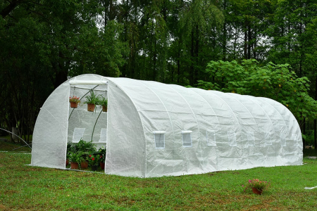 Sere si solarii - Sera de rasaduri 8 x 3 x 2 m, Micul Fermier, polietilena 140g/mp UV4, GF-2046