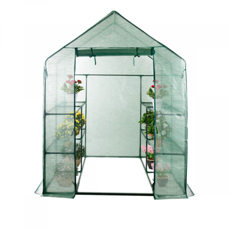 Sere si solarii - Sera polietilena 1.4x1.4x1.9 m 140g/mp UV4, Micul Fermier GF-2197
