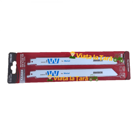 Fierastraie electrice - Set 2 lame ferastrau sabie pt. metal 225x19x1.5mm 18TPI RD-M