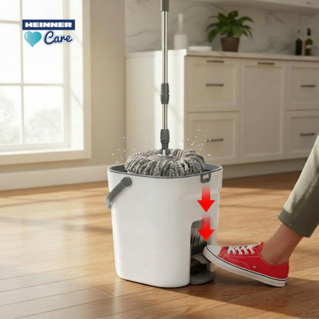 SET CURATENIE CU PEDALA WASH&DRY, CLEAN STEP, GRI [6]