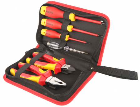 BRICOLAJ - Set de 6 unelte de mână izolate, VDEline PREMIUM