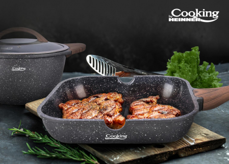 SET GATIT 6 PIESE ALUMINIU TURNAT, PARIS, COOKING BY HEINNER [2]