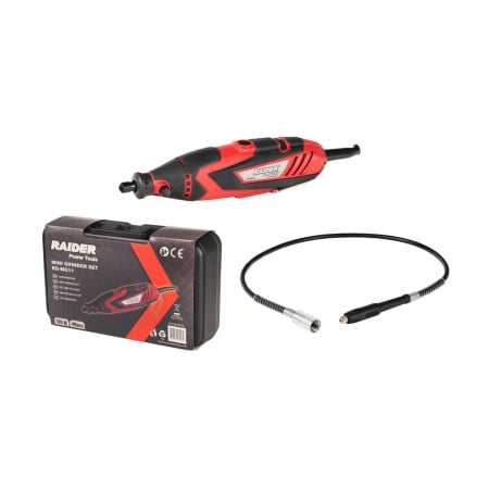 BRICOLAJ - Set mini polizor drept pentru gravat 135W viteza variabila 40 acc. RD-MG11