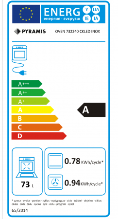 Set Pyramis 16P Bk Ix, cuptor electric incorporabil 73L cu 9 funcții și Soft Close, plită vitroceramică 5 zone de gătit cu buton central, hotă telescopică 573 m³/h, finisaj inox și sticlă neagră [4]