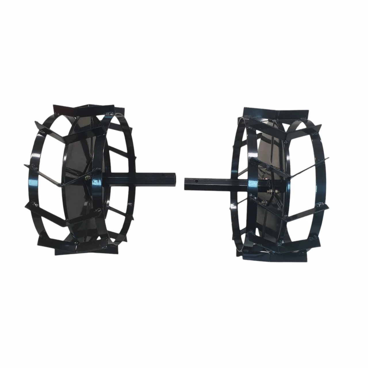 Set roti metalice 470x195 cu manicot, diametru ax 33mm [2]