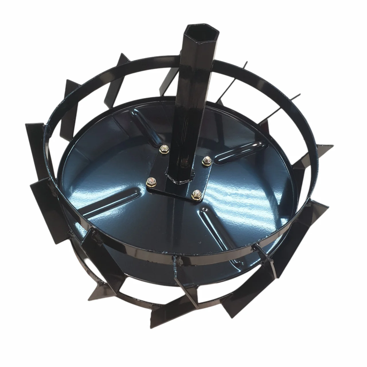 Set roti metalice 470x195 cu manicot, diametru ax 33mm [6]