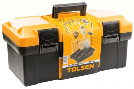 Truse de scule - Set - trusa + 26 buc unelte de mana - Tolsen