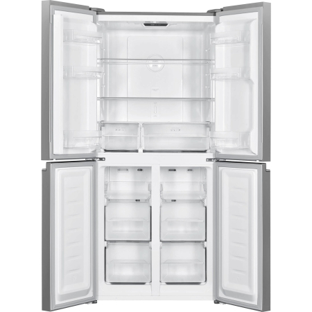 Side by side Beko GNO4031GS, 401 L, Clasa E, NeoFrost Dual Cooling, Compresor Prosmart Inverter, Display touch, H 180 cm, Sticla Gri Antracit [3]