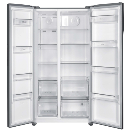 Side by side Beko GNO5323XPN, 532 l, NeoFrost Dual Cooling, Compresor ProSmart Inverter, Display Touch Control, Vacation Mode, Clasa D, H 177 cm, Inox Look [1]